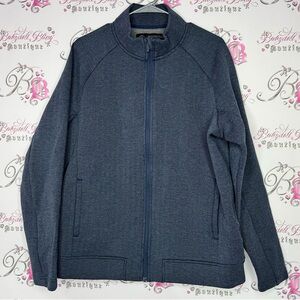 Mondetta sweater outdoor project blue navy zip up warm cozy zipper pockets comfy